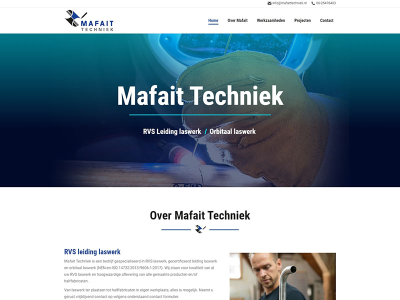 Website - Mafait Techniek