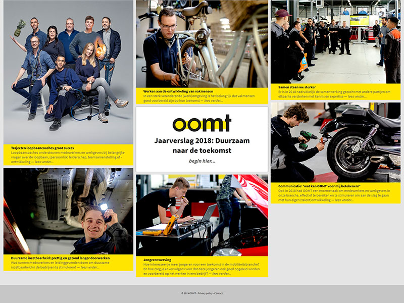 Website - OOMT jaarverslag 2018