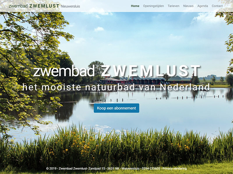 Website - Zwemlust